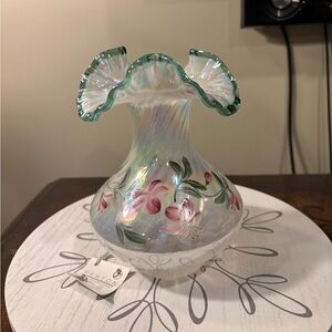 Fenton French Opalescent Vase